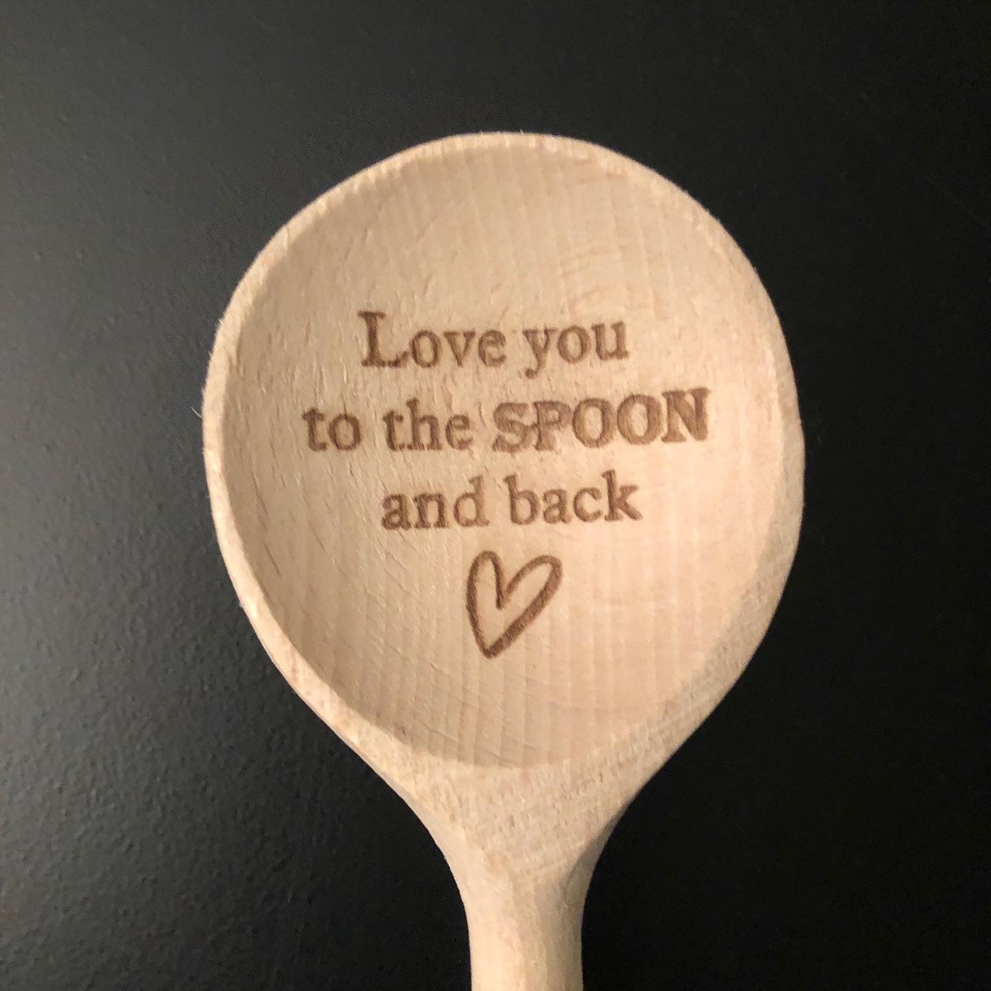 Houten lepel - Love you to the spoon and back