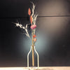 Afbeelding laden in Galerijviewer, Houten vaasje met droogbloemen - Voor de liefste juf